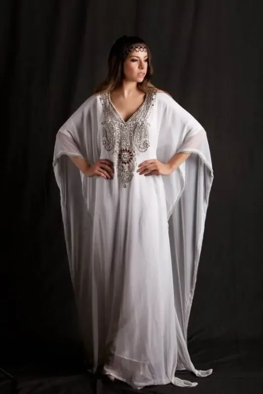Picture of Radhe Designer Multicolor Georgette Kaftan Dress for Women - F5919