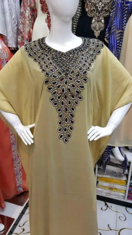Picture of Radhe Designer Multicolor Georgette Kaftan Dress for Women - F5944