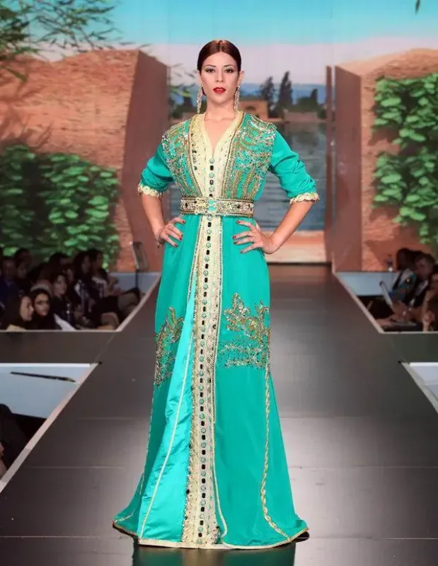 Picture of Radhe Designer Multicolor Georgette Kaftan Dress for Women - F5975