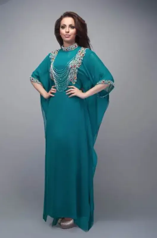Picture of Radhe Designer Purple Georgette Kaftan Dress for Women - F5925