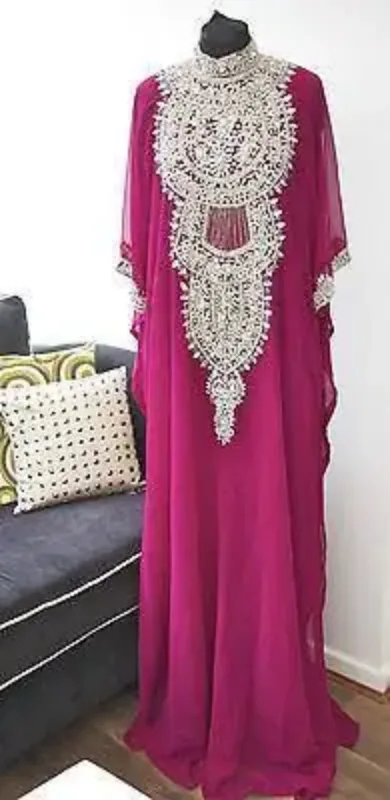 Picture of Radhe Designer Purple Georgette Kaftan Dress for Women - F10580