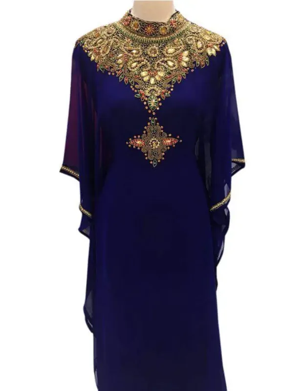 Picture of Radhe Designer Multicolor Georgette Kaftan Dress for Women - F2103