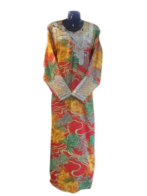 Picture of Multi Color Georgette Kaftan Dress for Women - Look 11771