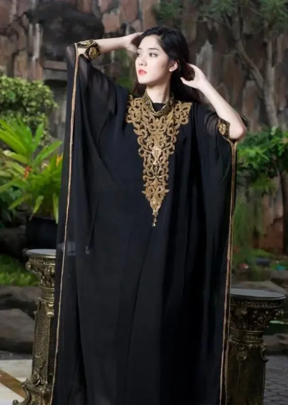 Picture of Radhe Designer Multicolor Georgette Kaftan Dress for Women - F8101