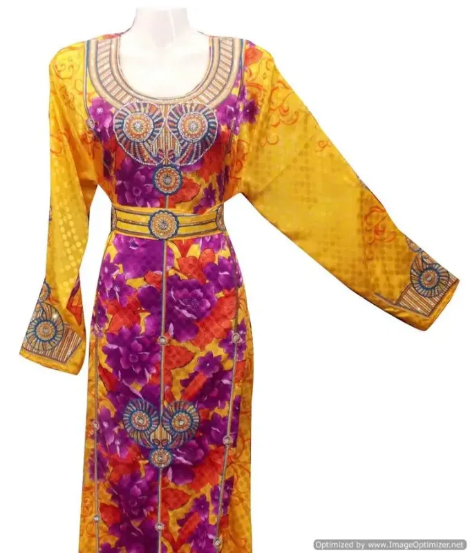 Picture of Radhe Designer Purple Georgette Kaftan Dress for Women - F4690
