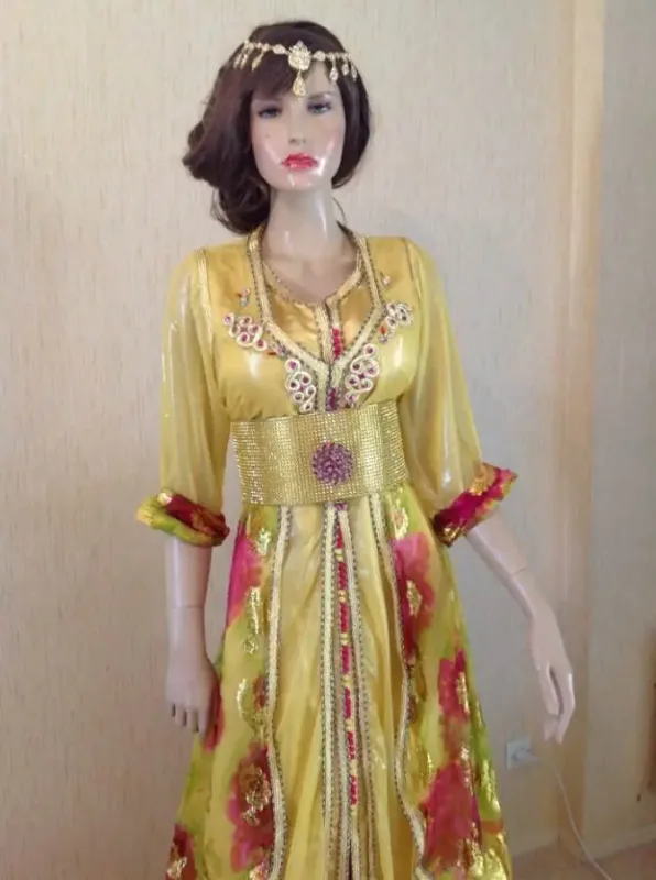 Picture of Radhe Designer White Georgette Kaftan Dress for Women - F10191