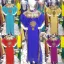 Picture of Blue Georgette Kaftan Dress for Women - Look 11791