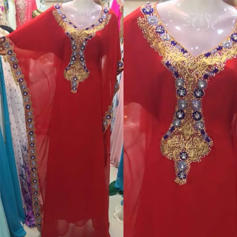 Picture of Radhe Designer Multicolor Georgette Kaftan Dress for Women - F2302