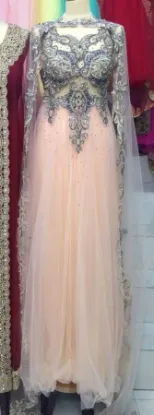 Picture of women's henna party wear walima gown perfect for any sp