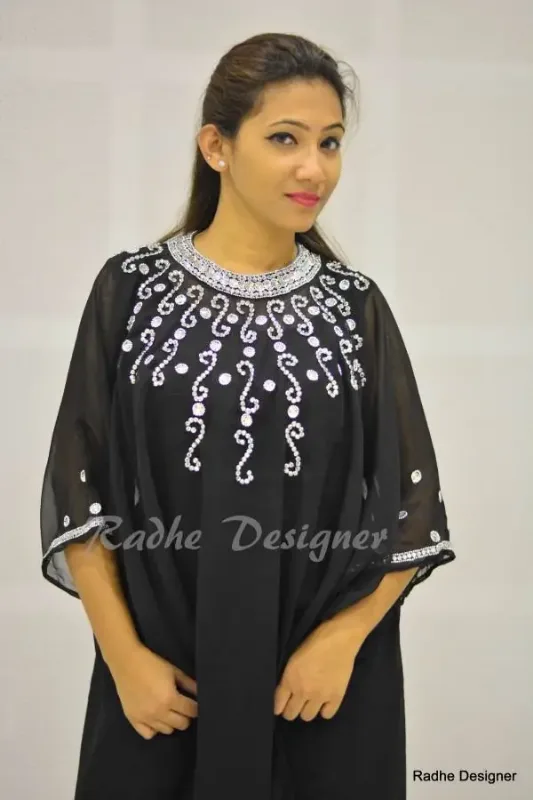 Picture of Multi Color Georgette Kaftan Dress for Women - Look 11840