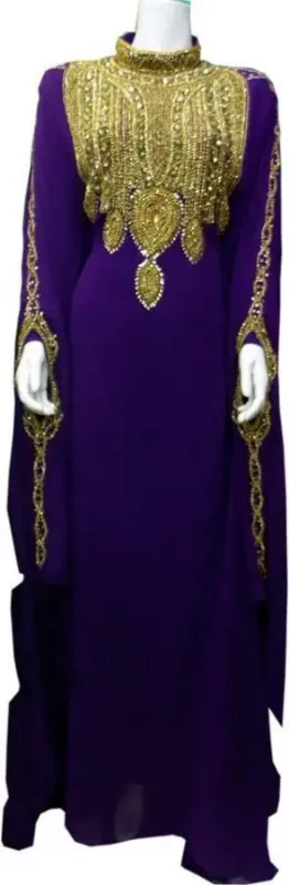 Picture of Radhe Designer Black Georgette Kaftan Dress for Women - F10062