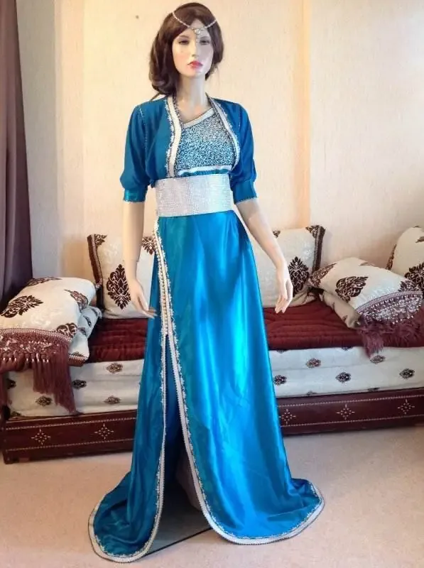 Picture of Radhe Designer Multicolor Georgette Kaftan Dress for Women - F10519