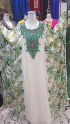 Picture of women's traditional wear walima gown maxi dress perfec,