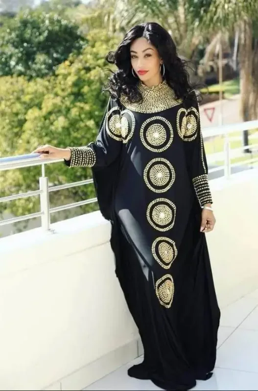 Picture of Radhe Designer Multicolor Georgette Kaftan Dress for Women - F3510
