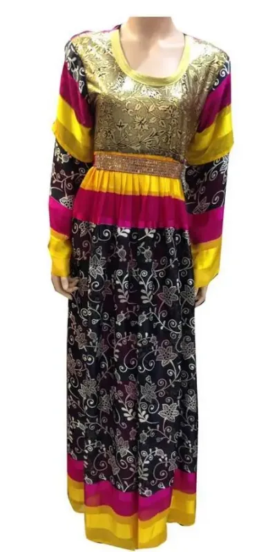 Picture of Radhe Designer Multicolor Georgette Kaftan Dress for Women - F9555