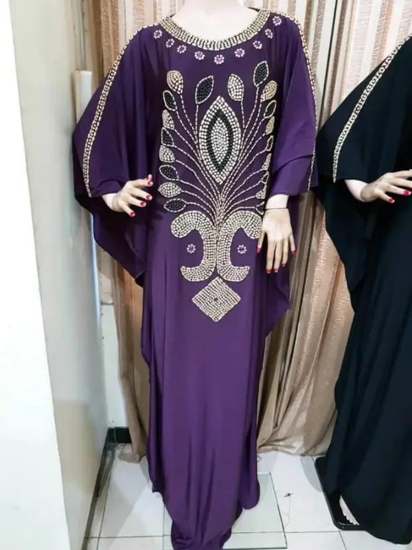 Picture of Radhe Designer Pink Cotton Kaftan Dress for Women - F3518