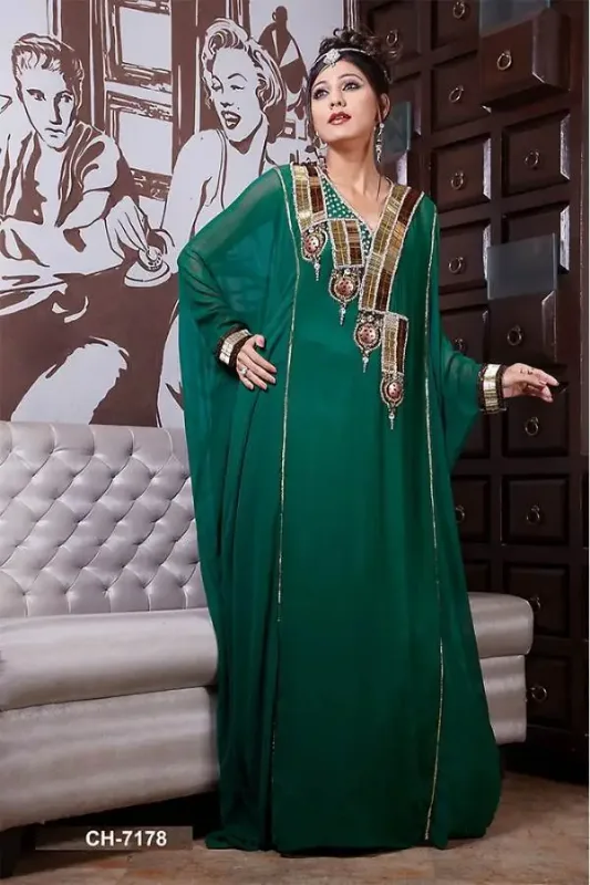 Picture of Radhe Designer Pink Cotton Kaftan Dress for Women - F6378