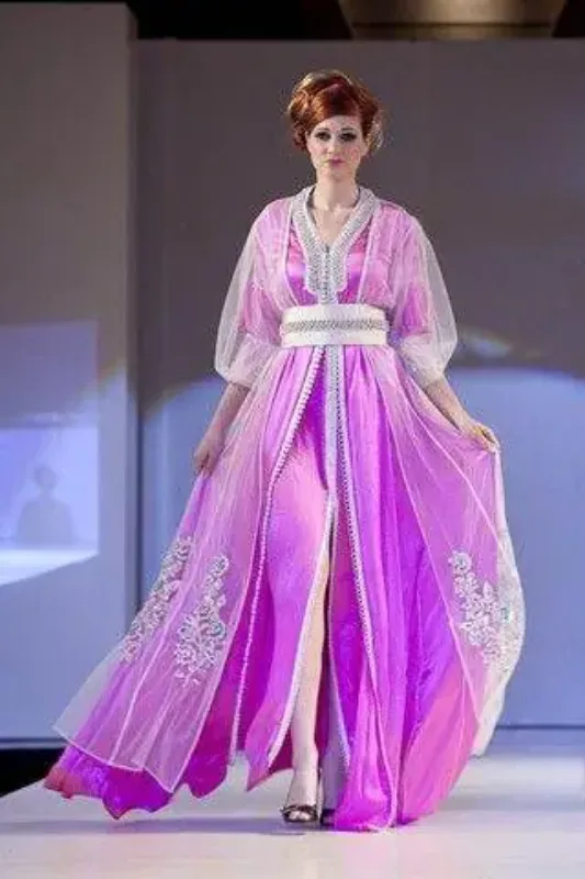 Picture of Radhe Designer Multicolor Georgette Kaftan Dress for Women - F8334
