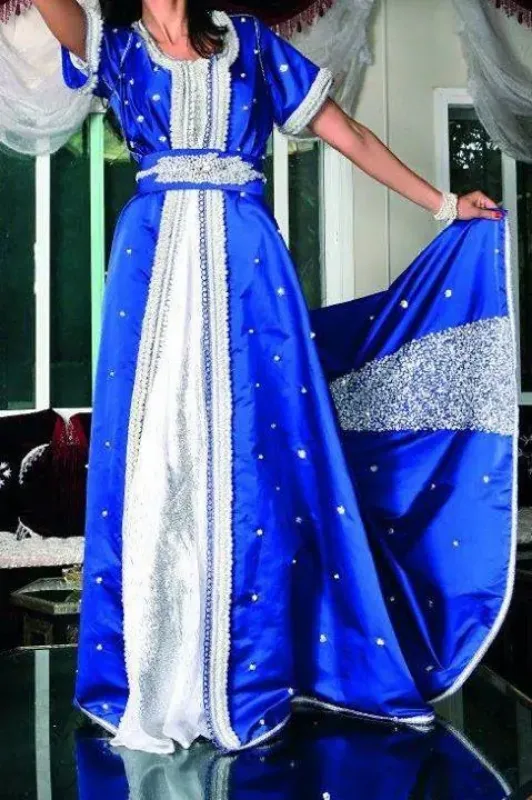 Picture of Multi Color Georgette Kaftan Dress for Women - Look 11886