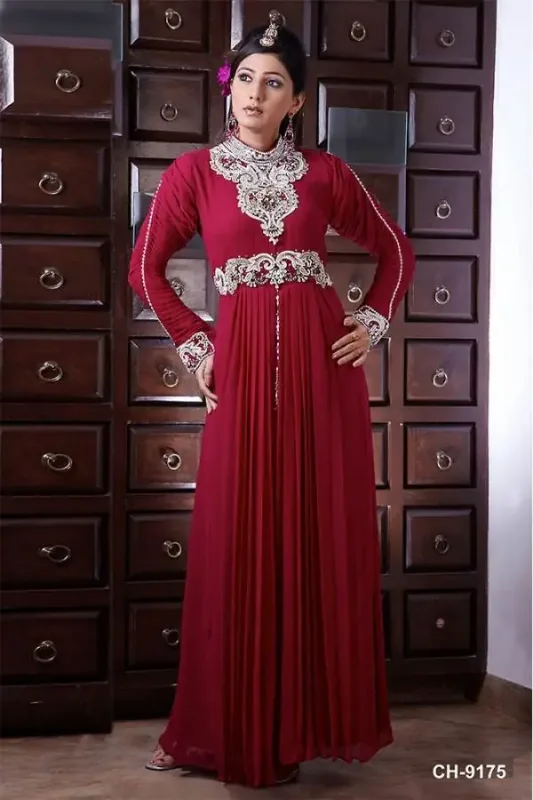Picture of Radhe Designer Blue Georgette Kaftan Dress for Women - F6321