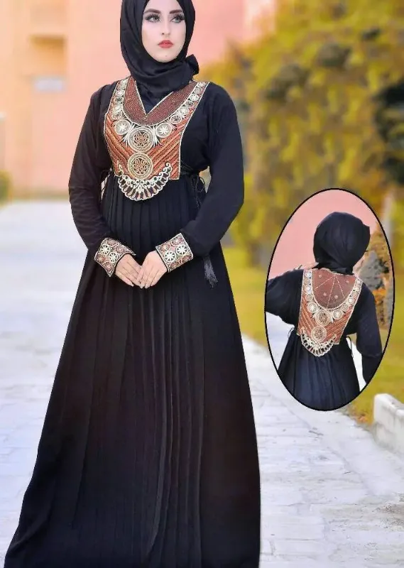 Picture of Radhe Designer Multicolor Georgette Kaftan Dress for Women - F11377