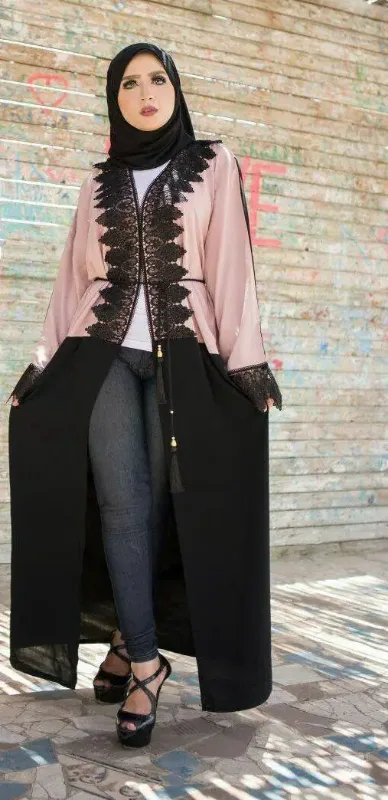 Picture of Radhe Designer Black Georgette Kaftan Dress for Women - F11313