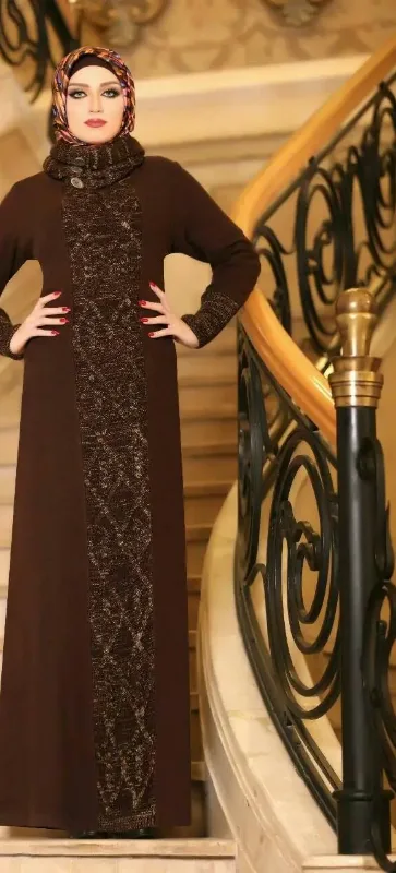 Picture of Radhe Designer Black Georgette Kaftan Dress for Women - F11453
