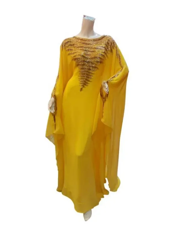 Picture of Radhe Designer Black Georgette Kaftan Dress for Women - F7384
