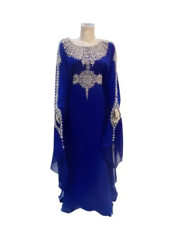 Picture of Radhe Designer Black Georgette Kaftan Dress for Women - F7395