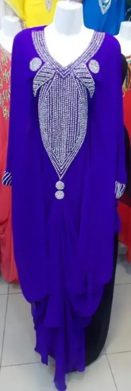 Picture of Radhe Designer Multicolor Georgette Kaftan Dress for Women - F7408