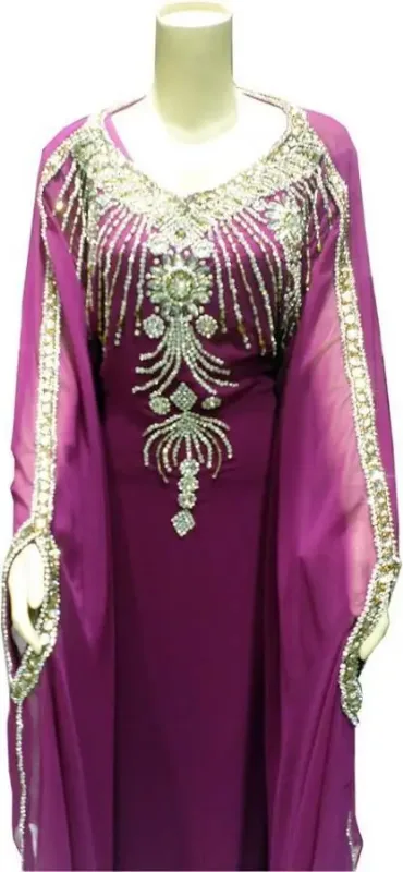 Picture of Radhe Designer Multicolor Georgette Kaftan Dress for Women - F7409