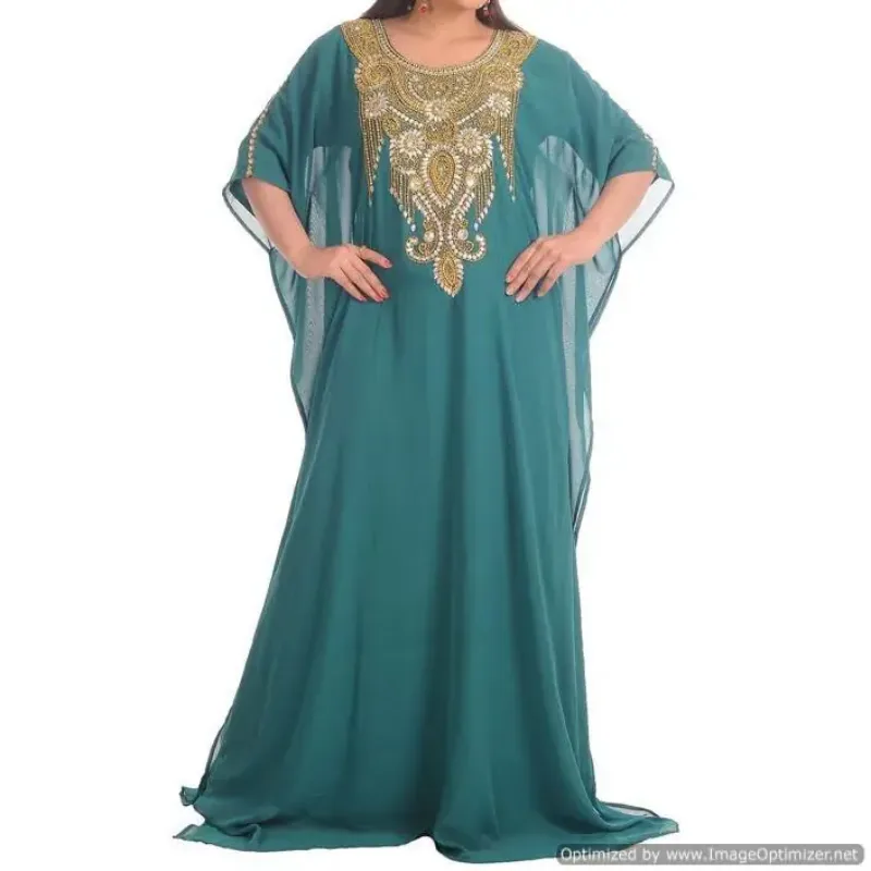 Picture of Radhe Designer Multicolor Georgette Kaftan Dress for Women - F7406
