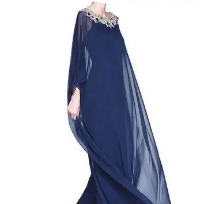 Picture of Radhe Designer Black Georgette Kaftan Dress for Women - F7418