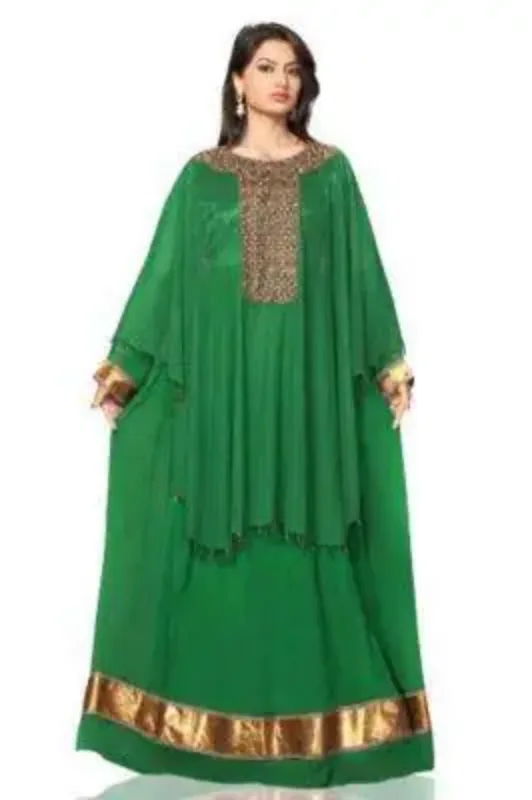 Picture of Radhe Designer Multicolor Georgette Kaftan Dress for Women - F7459