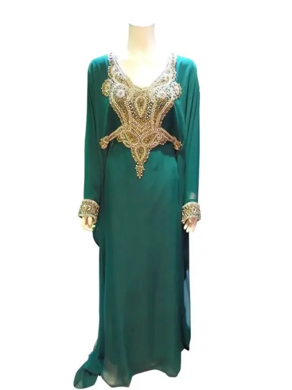 Picture of Radhe Designer Black Georgette Kaftan Dress for Women - F7195