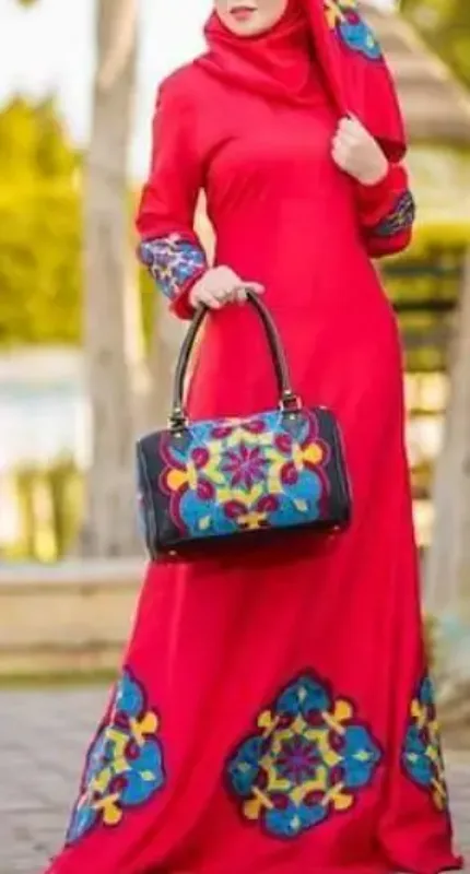Picture of Multi Color Georgette Kaftan Dress for Women - Look 12001