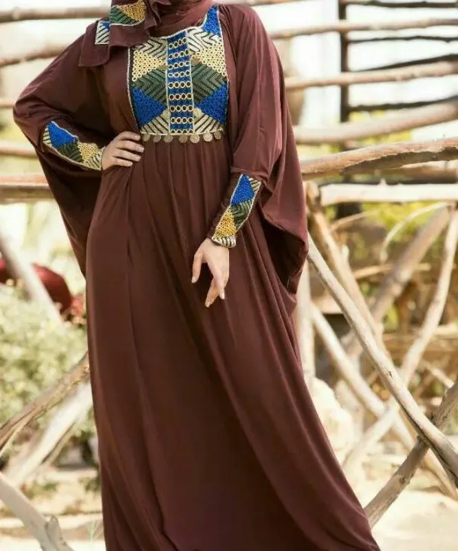 Picture of Radhe Designer Multicolor Georgette Kaftan Dress for Women - F11376
