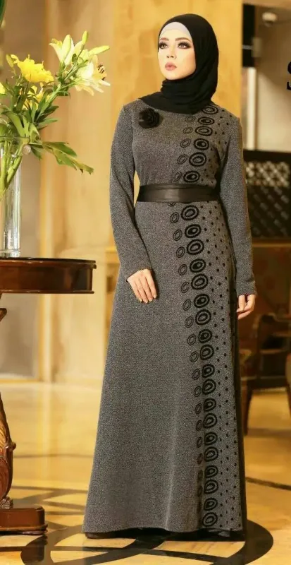 Picture of Radhe Designer Black Georgette Kaftan Dress for Women - F11450