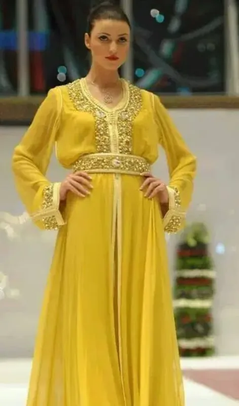 Picture of Radhe Designer White Georgette Kaftan Dress for Women - F10721