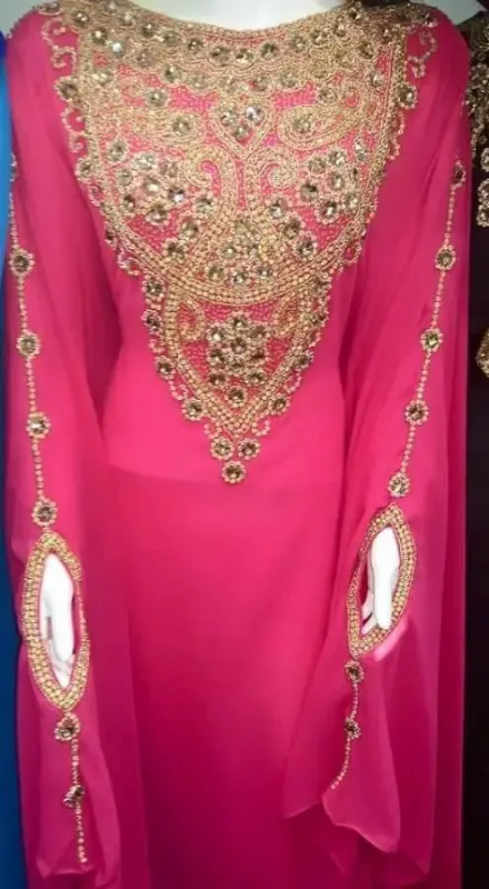 Picture of Radhe Designer Multicolor Georgette Kaftan Dress for Women - F7499