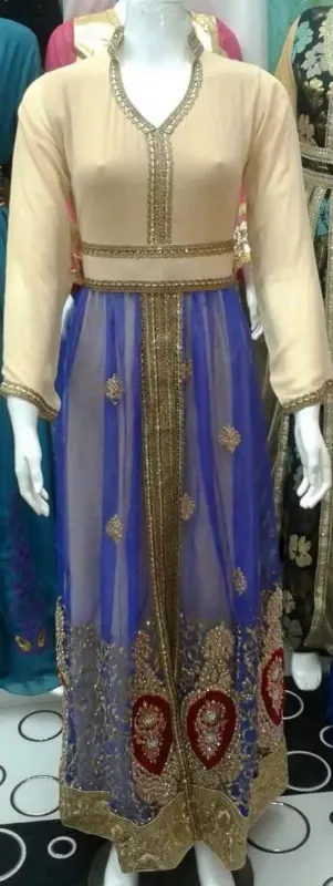 Picture of Radhe Designer Multicolor Georgette Kaftan Dress for Women - F10797