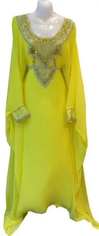 Picture of Radhe Designer Black Georgette Kaftan Dress for Women - F7497