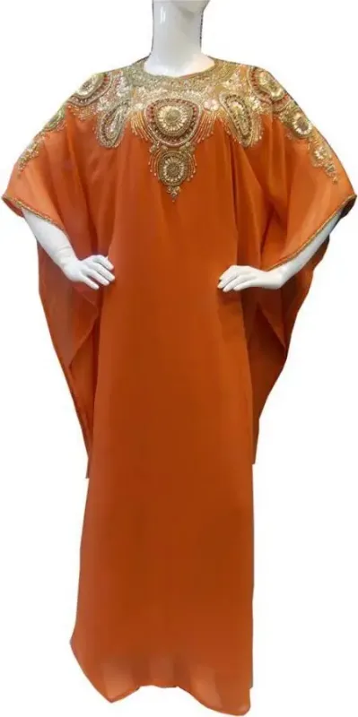 Picture of Radhe Designer Multicolor Georgette Kaftan Dress for Women - F7493