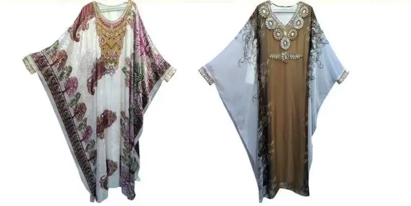 Picture of Radhe Designer Black Georgette Kaftan Dress for Women - F10769