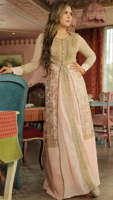 Picture of Radhe Designer Multicolor Georgette Kaftan Dress for Women - F10799