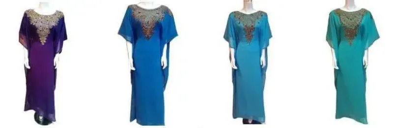 Picture of Radhe Designer Black Georgette Kaftan Dress for Women - F10807