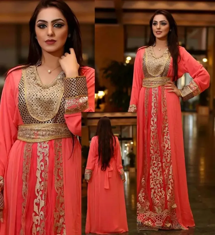 Picture of Radhe Designer Multicolor Georgette Kaftan Dress for Women - F10800