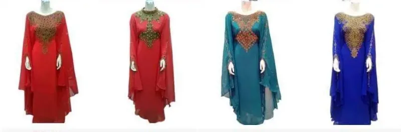 Picture of Radhe Designer Yellow Georgette Kaftan Dress for Women - F10804