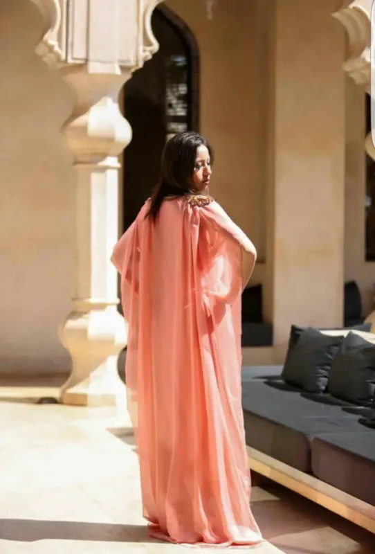 Picture of Radhe Designer Multicolor Georgette Kaftan Dress for Women - F10847