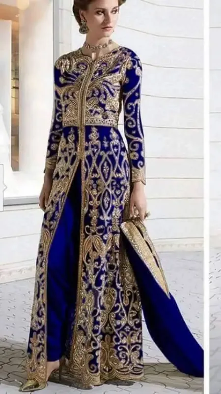 Picture of Radhe Designer Black Georgette Kaftan Dress for Women - F10854